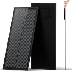 ECO-WORTHY 100W Slim Solar Panel N-Type IP68 for RV Camping Battery Backup