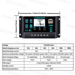 7000W Solar Kit 12V 110V Inverter Battery ChargerLighting/Camping 200W PanelJY