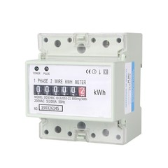 Current Rating Wattmeter 100A with Clear LCD Display for Low Light Use