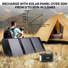 Central Electrica Portatil De 88 Wh, Generador Solar Para Acampar De 24000 Mah