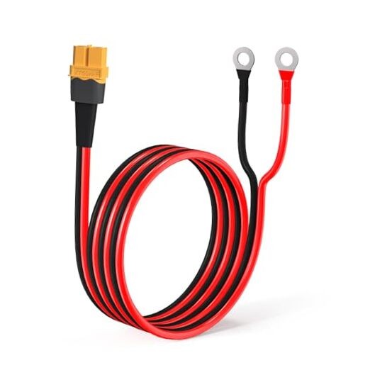 XT60 to O Ring Terminal Cable Connector Cable 5FT 10AWG XT60 Female to O Ring