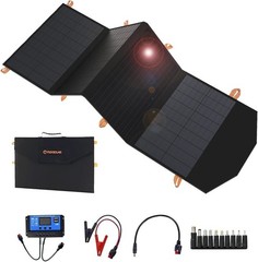 120W Portable Solar Panel Waterproof Folding USB C DC Output