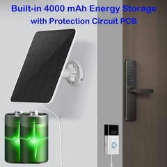 Solar Charger for Ring Doorbell with Built-in Energy Storage – Solar Panel Co…