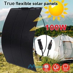 400W Portable Flexible Solar Panel 18V Mono for RV Home Roof Camp Boat Off-grid