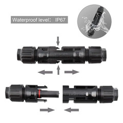 5 Pairs/Lot Solar Connectors with 2Pcs Spanner Waterproof Solar Panel Connector