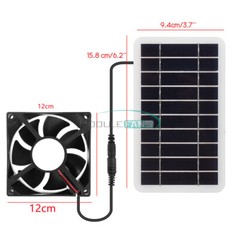 Solar Panel Powered Fan Ventilator 30w Exhaust Fan for Pets Dog Chicken House
