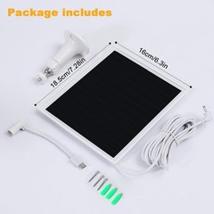 Solar Panel Charger for Ring Camera – 3Pack White