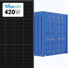 Trina 420W Solar Panel 144 Cell All-Black Bifacial TSM-420NE09RC.05