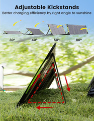 Portable 400 Watt Solar Panel, 39V 400W Foldable Panel Solar Charger Lightweight