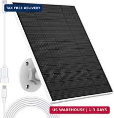Solar Panel for Eufy Outdoor Camera, 5W Solar Panel Charger Compatible with Eufy