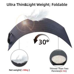 100W Flexible Mono Solar Panel ETFE 18V MC4 For Home RV Camping Boat Off-Grid