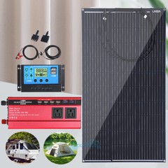 200W 400W Solar Panel Mono 12V/24V for Sunshed RV, 5000W Inverter & Controller