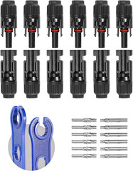 12 Piezas De Conectores Solares Con Llaves Para Cables De Paneles Solares.Neuvo.