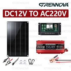 Grennova 2600W Off-Grid Solar System 60A MPPT Inverter Powers