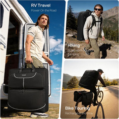 Solar Panel Carrying Case Compatible with Jackery Solarsaga 100W/200W for 2 Fold