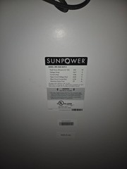 320W SunPower SPR-320E-WHT-D PRE-OWNED Solar panel, module