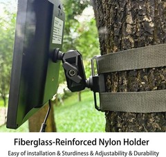 5W 12V Solar Panel for Trail Camera with 5200mAh Rechargeable Battery – Wate…