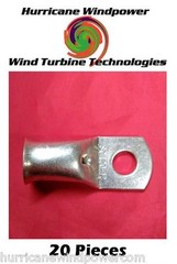 (20 PCS) 4/0 Gauge/AWG 3/8 Inch Tinned Copper Lug Battery Cable Connector