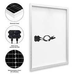 100 Watt 12V High-Efficiency Mono Solar Panel PV Module for RV Marine Caravan
