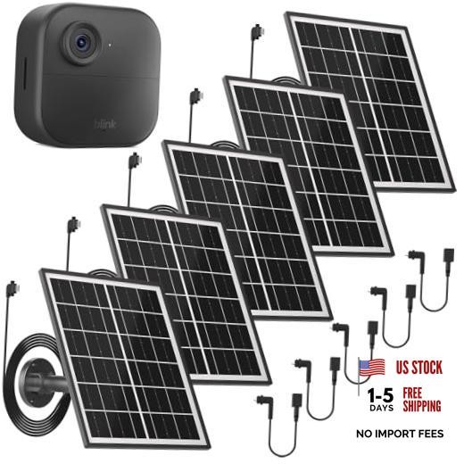 5 Pack 5W Solar Panel Charger Compatible with All-New Blink Outdoor 4 5 pack