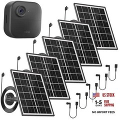 5 Pack 5W Solar Panel Charger Compatible with All-New Blink Outdoor 4 5 pack