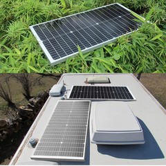 50W Solar Panel Monocrystalline Glass Photovoltaic Module for Balcony RV Camping