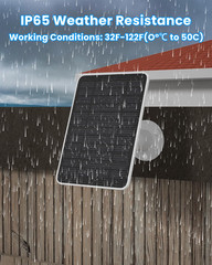Solar Panel Charger Compatible with Arlo Essential 2K Outdoor(2Nd Gen)/Essential