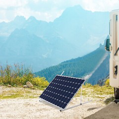 2pcs 45″Adjustable Solar Panel Tilt Mount Brackets RV Flat Surface Mounting Set