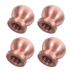 4pcs Copper Tray Feet, Metal Mounting Pads for Cutting Board Replacement, Screw