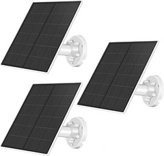 Waterproof Solar Charger for Security Cameras with 9.8 Ft Cable & Adapters