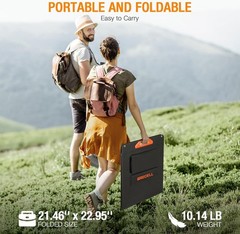 200W Portable Monocrystalline Solar Panel – Lightweight & Flexible Solar Charger