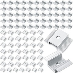 100 Solar Mid Clamps for Secure Solar Panel Mounting – Quality Aluminum Design