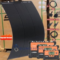 400W 200W Flexible Mono Solar Panel for Power Station Generator RV Boat Camping
