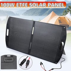2025 Portable Solar Panel Kit 200W 100W Folding Lightweight for RV Camping Home