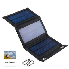 8W/10W/12W/14W Solar Panel Charger USB Output 5V Waterproof Power Bank Portable