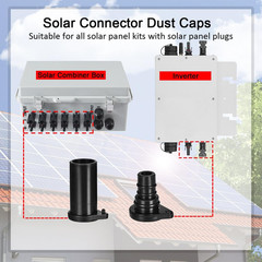 Solar Panel Connector Cap Weather Resistant Dust Male and Female Cap for Solar P