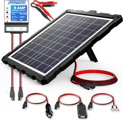 POWOXI-Upgraded-20W-Solar-Battery-Charger, Smart 3-Stages PWM Charge Controller