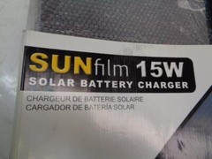 NEW GO POWER! CARMANAH SUNFILM SOLAR BATTERY CHARGER GP-SF-15 R31