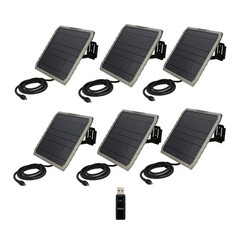 Stealth Cam FieldMAX EX 10-Inch Solar Panel (6-Pack) Bundle with Card Reader