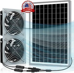 Ventilador Energia Solar Mini Ventilador 15W Invernadero Refrigeracion Escape
