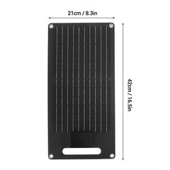 50W Solar Panel 12V 24V High Efficiency Monocrystalline Solar Panel Dual USB