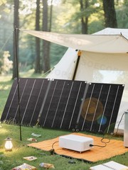 【With Controller】2400W Solar Panels – 3 x 800W Lightweight + Y-Cable for Emergen