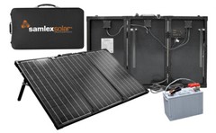 Samlex MSK-135 135W Portable Solar Charging Kit for 12V Lead Acid Batteries