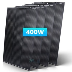400W Watt 12V/24V Portable Flexible Solar Panel (100W*4PCS) For RV Boat Off-Grid