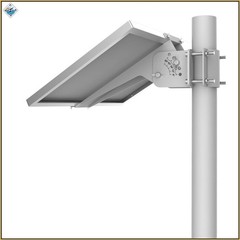 Adjustable Solar Panel Mount for 1.5-3 Inch Poles, Stainless Steel Construction