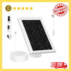 Solar Panel for Ring Camera(2nd Generation) Dustproof Waterproof 5W Solar Panel