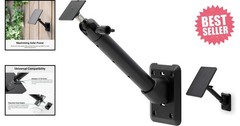 Universal Solar Panel Wall Mount for Ring & Arlo – Adjustable & Durable Black