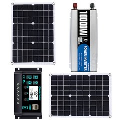 10000W Solar Power Kit 12V-110V/220V + 2pcs Solar Panels + 100A Controller