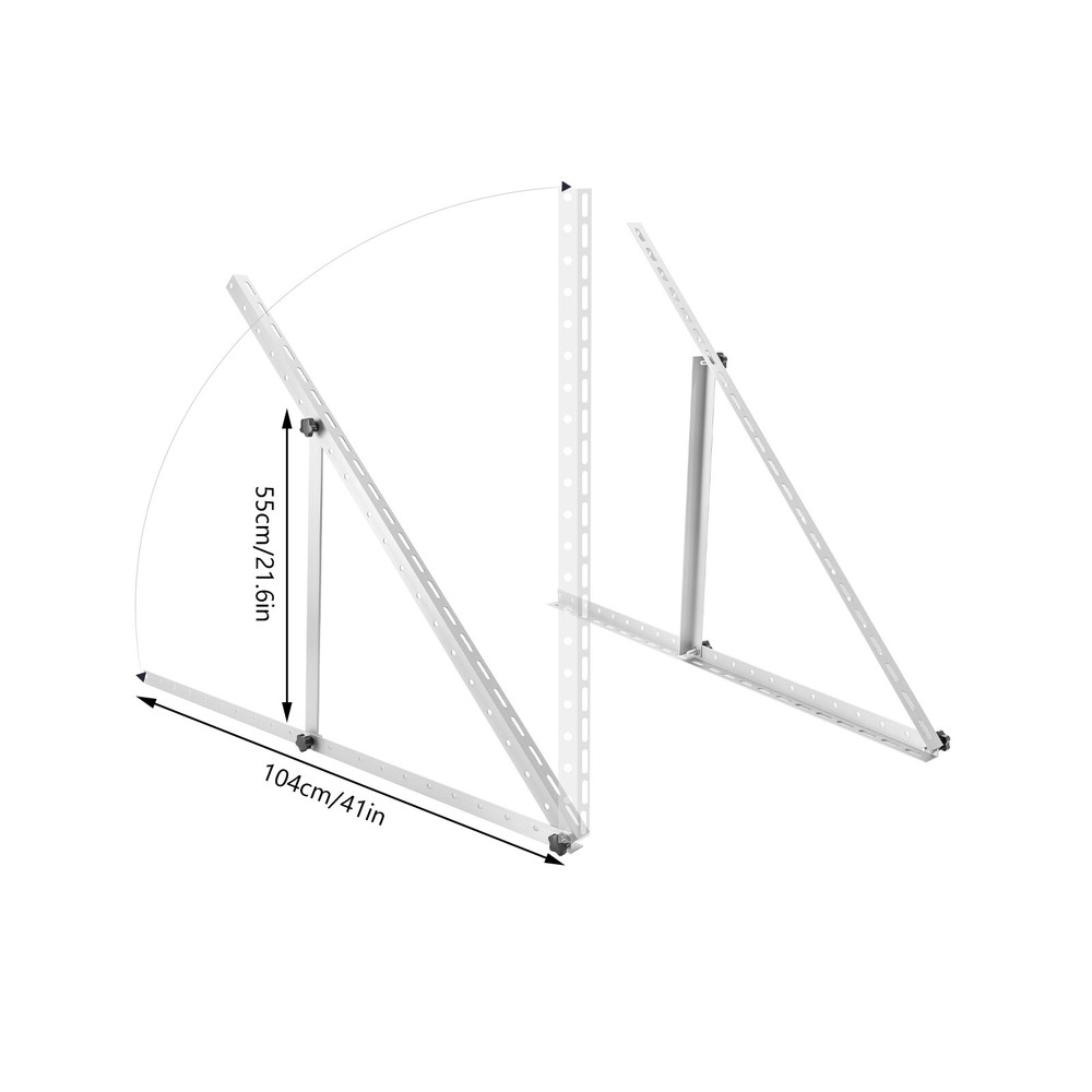 41 inch / 45 inch Adjustable Solar Panel RV Tilt Mount Brackets For Boat Roof US