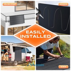 200W 400W Mono Flexible Solar Panel Kit + 30A Controller for RV Car Home Rooftop